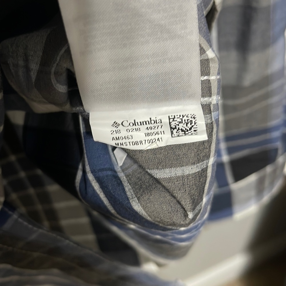 NWOT Plaid Columbia Men's Boulder Ridge Long Sleeve Shirt Button Down Medium M - Picture 7 of 10